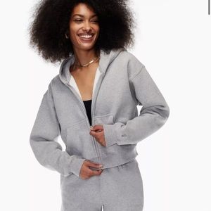Aritzia Cozy Fleece Boyfriend Boxy Zip Hoodie SM